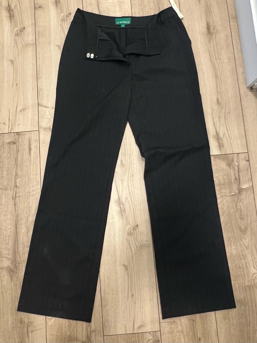 Black Pinstriped Dress Pants NWT